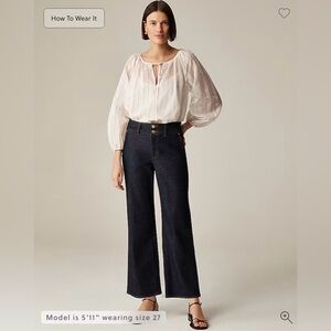 J. Crew Slim-wide jean with stacked buttons size 29